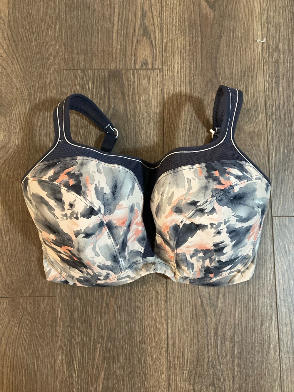 Panache Sport Bra Women’s High Support Underwired Patterned Size 34HH